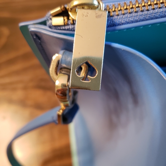 Kate spade blue satchel crossbody - Picture 9 of 10